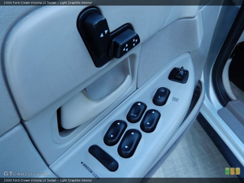 Light Graphite Interior Controls for the 2000 Ford Crown Victoria LX Sedan #87623716