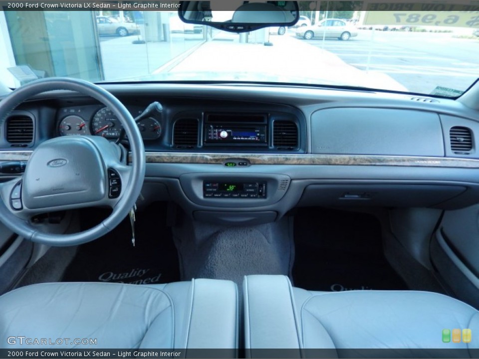 Light Graphite Interior Dashboard for the 2000 Ford Crown Victoria LX Sedan #87623839