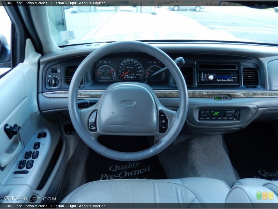 Light Graphite Interior Steering Wheel for the 2000 Ford Crown Victoria LX Sedan #87623863