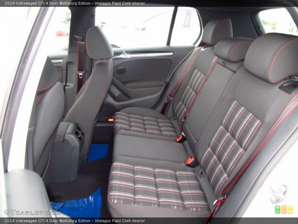 Intelagos Plaid Cloth Interior Rear Seat for the 2014 Volkswagen GTI 4 Door Wolfsburg Edition #87628429