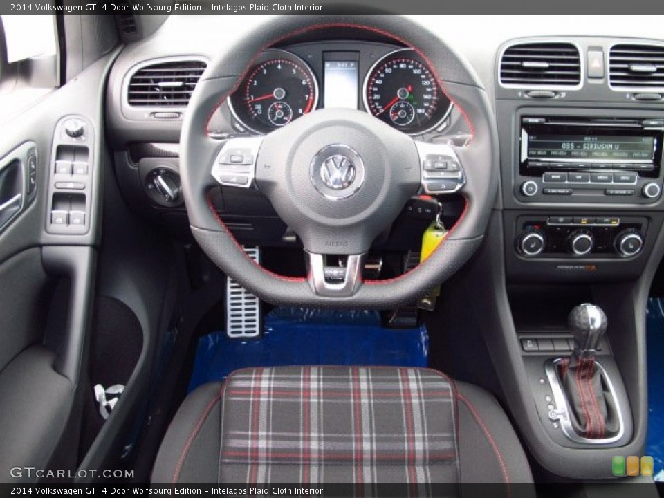 Intelagos Plaid Cloth Interior Dashboard for the 2014 Volkswagen GTI 4 Door Wolfsburg Edition #87628444