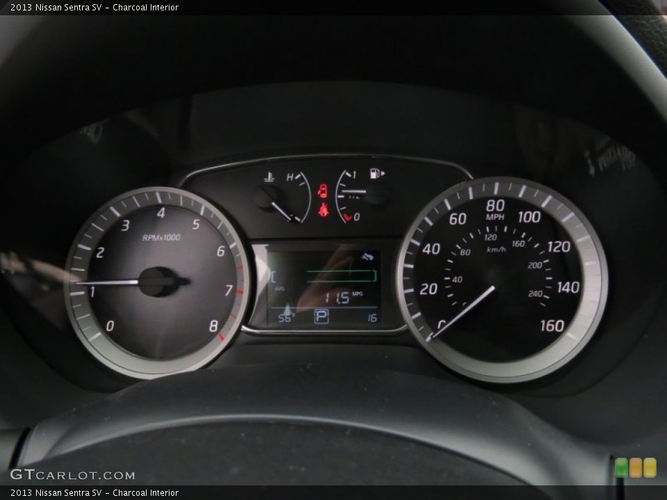 Charcoal Interior Gauges for the 2013 Nissan Sentra SV #87629293