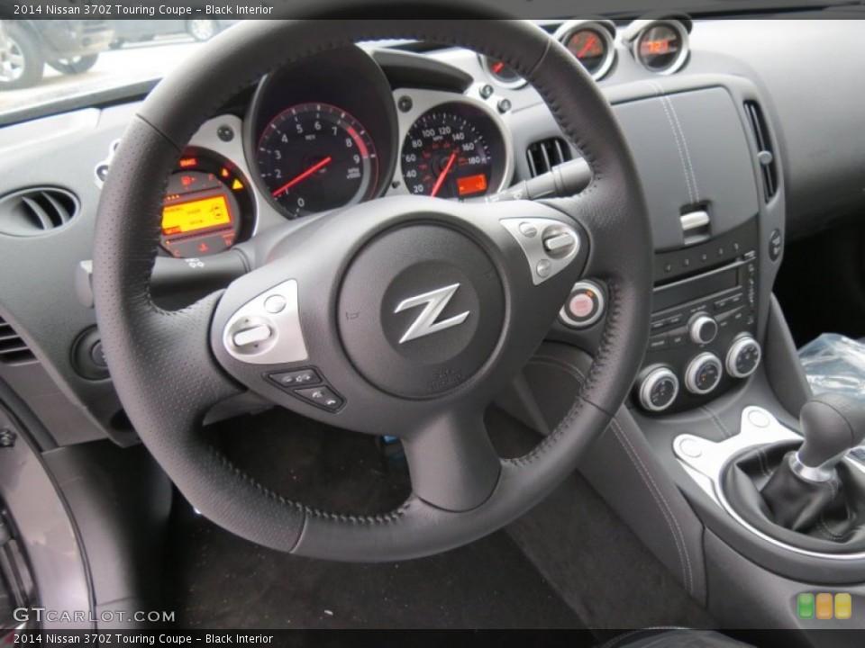 Black Interior Steering Wheel for the 2014 Nissan 370Z Touring Coupe #87629593