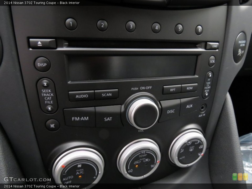 Black Interior Controls for the 2014 Nissan 370Z Touring Coupe #87629719