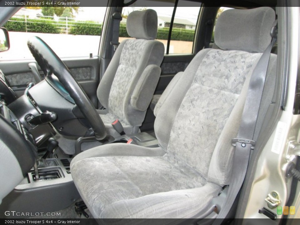 Gray Interior Front Seat for the 2002 Isuzu Trooper S 4x4 #87634861