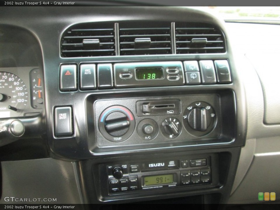 Gray Interior Controls for the 2002 Isuzu Trooper S 4x4 #87635011