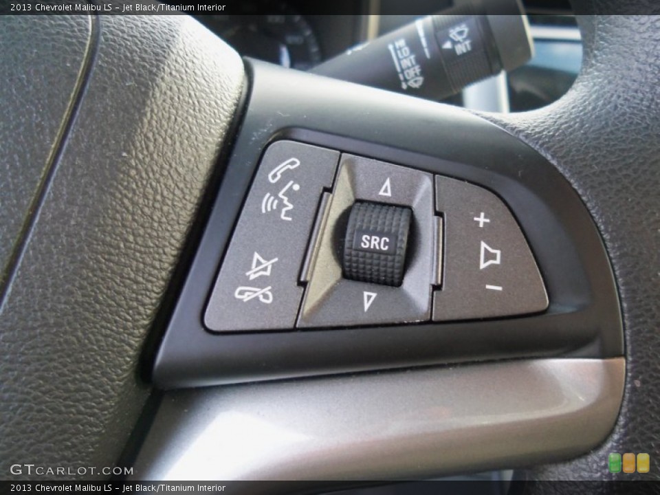 Jet Black/Titanium Interior Controls for the 2013 Chevrolet Malibu LS #87635464