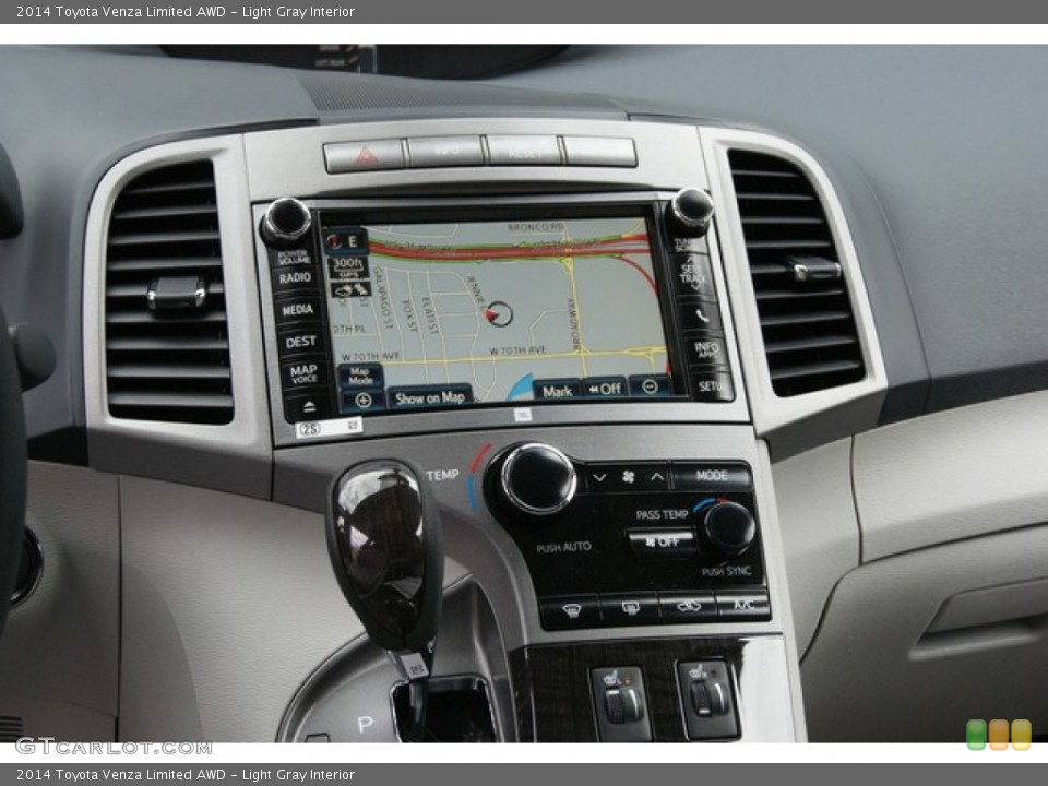 Light Gray Interior Navigation for the 2014 Toyota Venza Limited AWD #87640651
