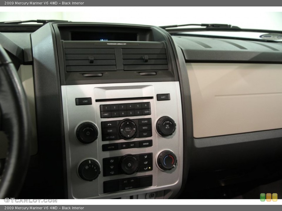 Black Interior Controls for the 2009 Mercury Mariner V6 4WD #87642988