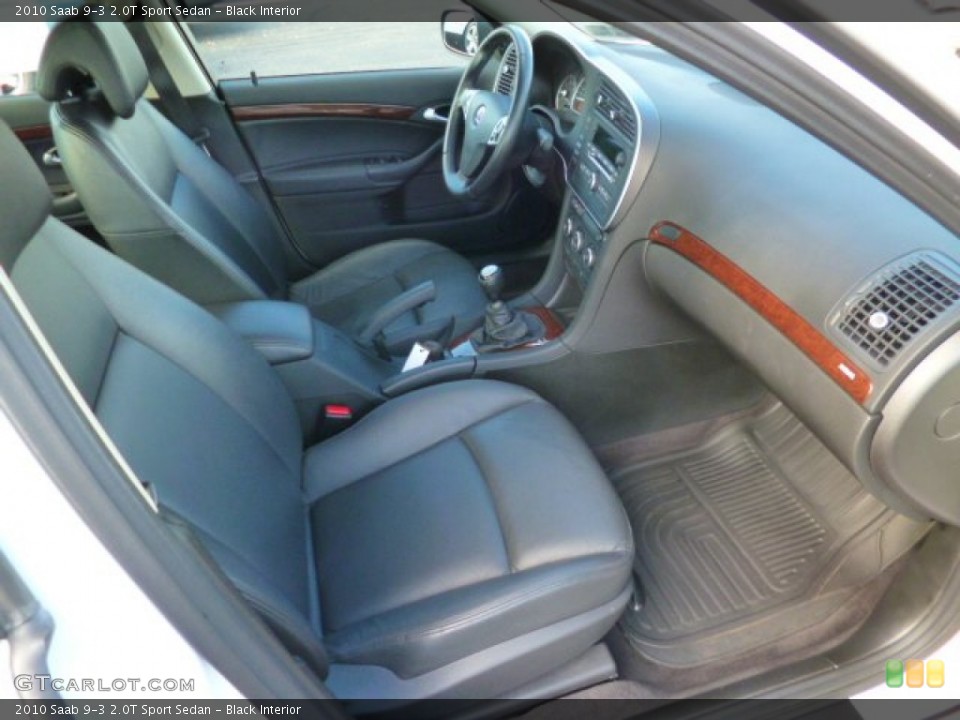 Black Interior Front Seat for the 2010 Saab 9-3 2.0T Sport Sedan #87644248