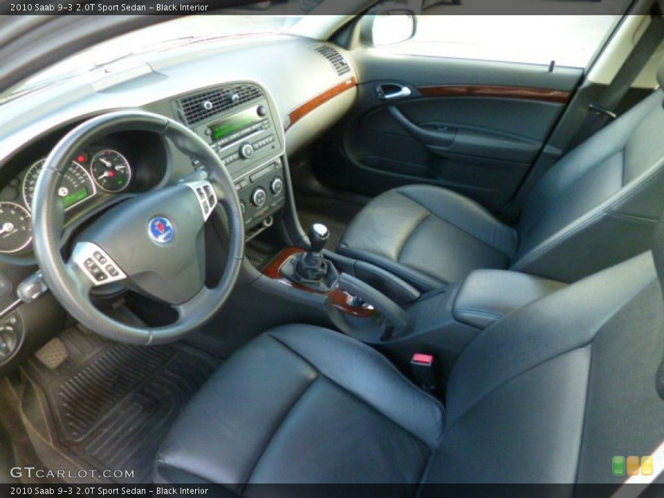 Black 2010 Saab 9-3 Interiors