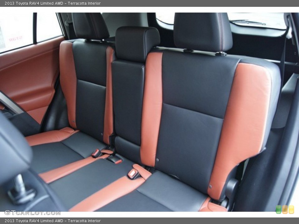 Terracotta Interior Rear Seat for the 2013 Toyota RAV4 Limited AWD #87644455