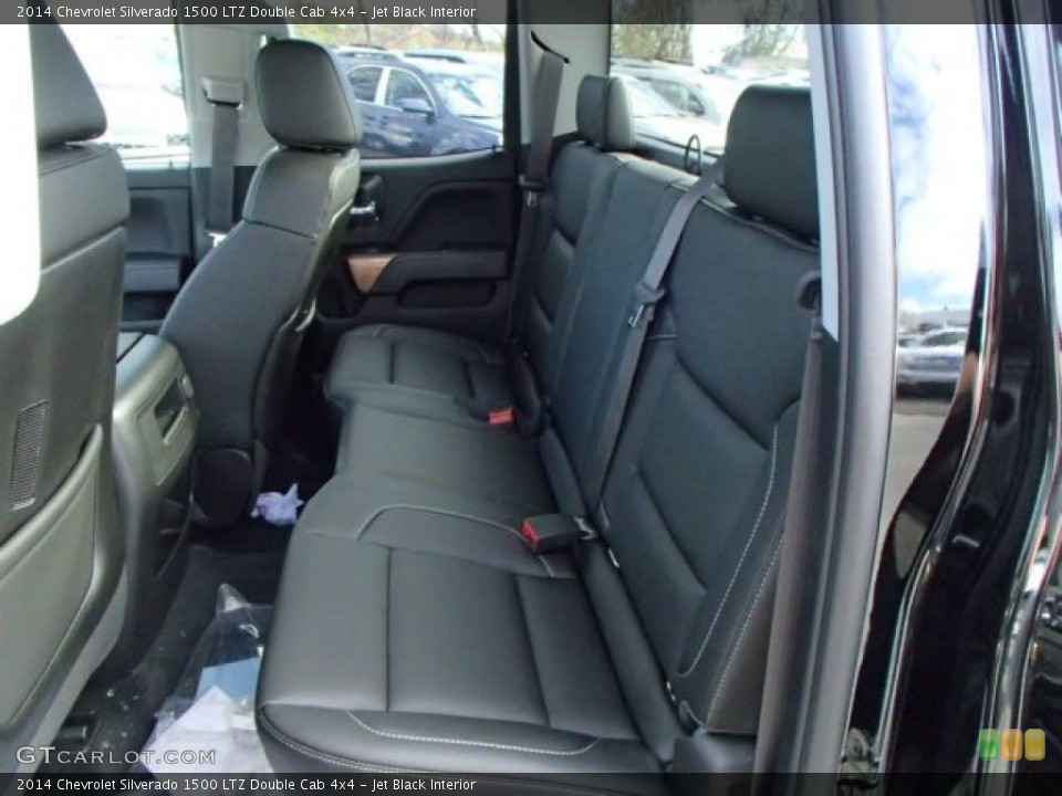 Jet Black Interior Rear Seat for the 2014 Chevrolet Silverado 1500 LTZ Double Cab 4x4 #87645730