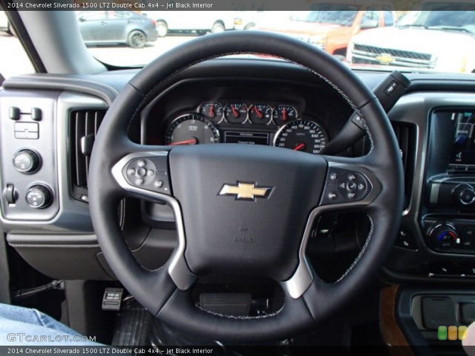 Jet Black Interior Steering Wheel for the 2014 Chevrolet Silverado 1500 LTZ Double Cab 4x4 #87645862