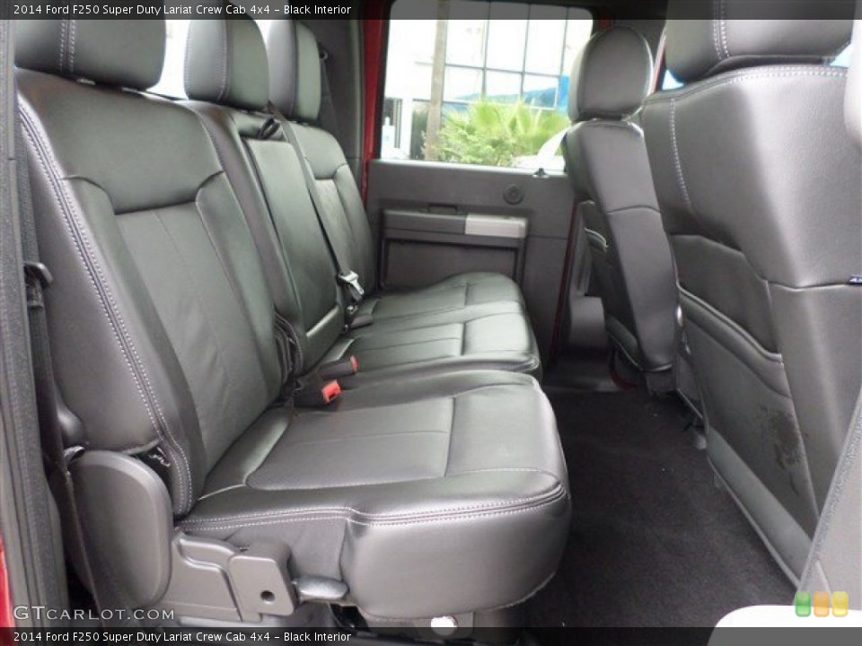 Black Interior Rear Seat for the 2014 Ford F250 Super Duty Lariat Crew Cab 4x4 #87647275