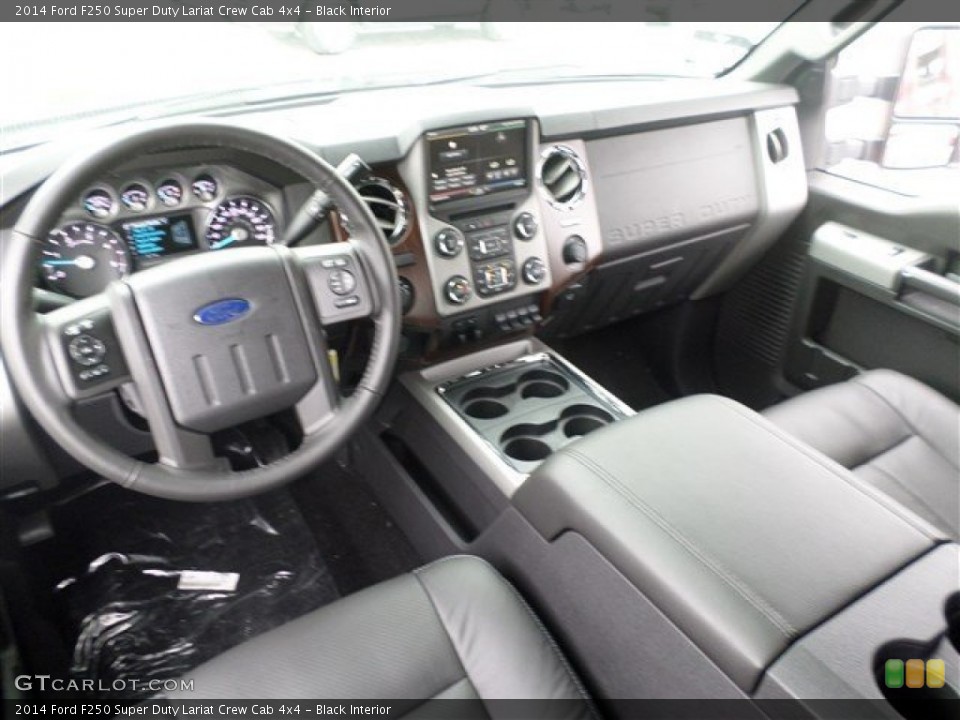 Black Interior Prime Interior for the 2014 Ford F250 Super Duty Lariat Crew Cab 4x4 #87647293