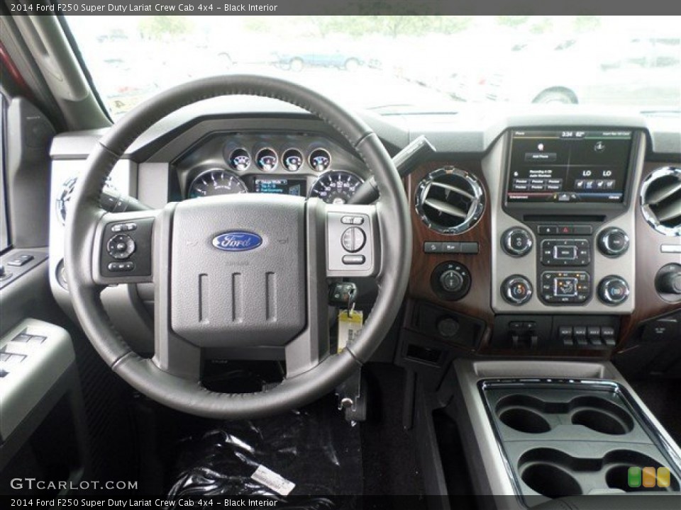 Black Interior Dashboard for the 2014 Ford F250 Super Duty Lariat Crew Cab 4x4 #87647311