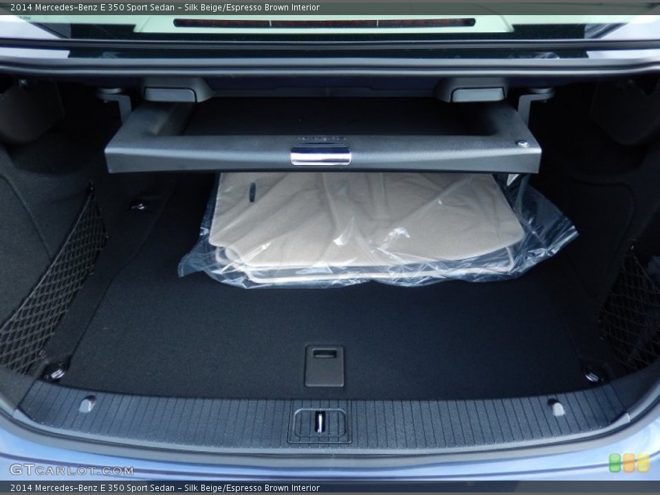 Silk Beige/Espresso Brown Interior Trunk for the 2014 Mercedes-Benz E 350 Sport Sedan #87647728