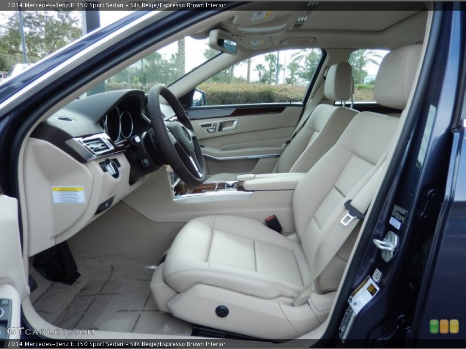 Silk Beige/Espresso Brown Interior Photo for the 2014 Mercedes-Benz E 350 Sport Sedan #87647752