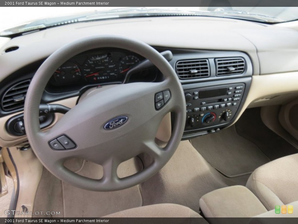 Medium Parchment Interior Dashboard for the 2001 Ford Taurus SE Wagon #87651751