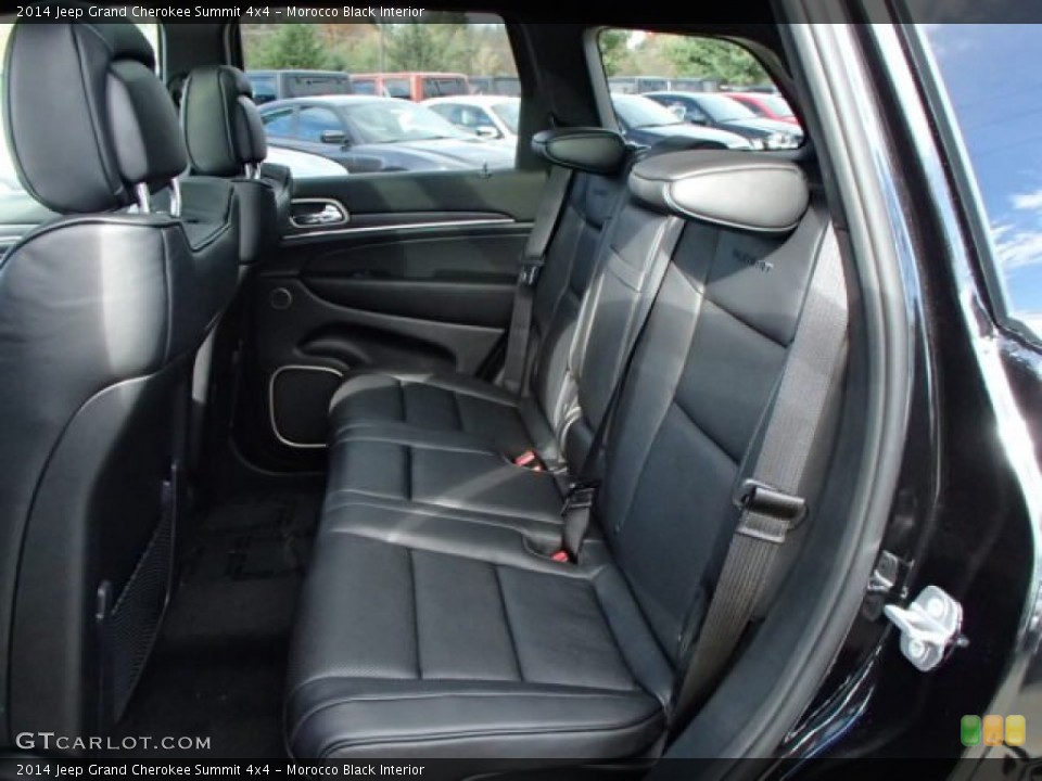 Morocco Black Interior Rear Seat for the 2014 Jeep Grand Cherokee Summit 4x4 #87651982