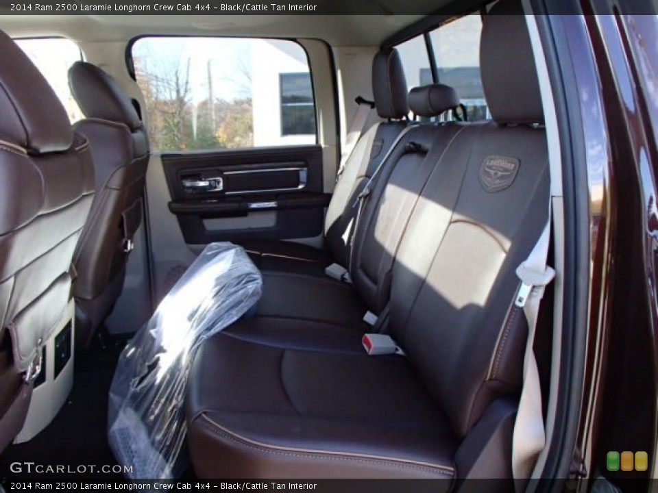Black/Cattle Tan Interior Rear Seat for the 2014 Ram 2500 Laramie Longhorn Crew Cab 4x4 #87656595