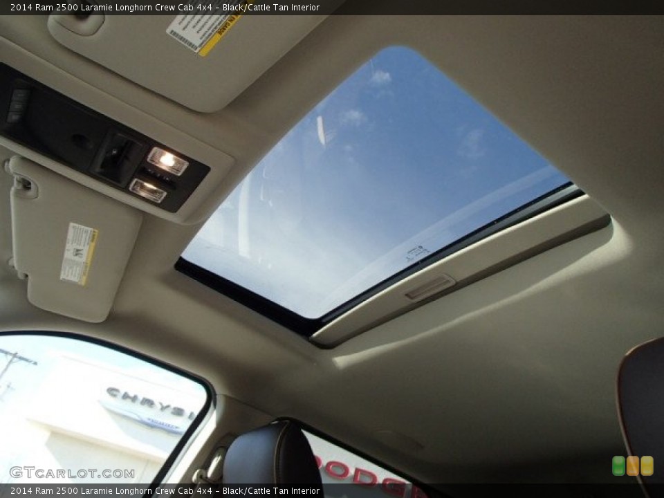 Black/Cattle Tan Interior Sunroof for the 2014 Ram 2500 Laramie Longhorn Crew Cab 4x4 #87656641