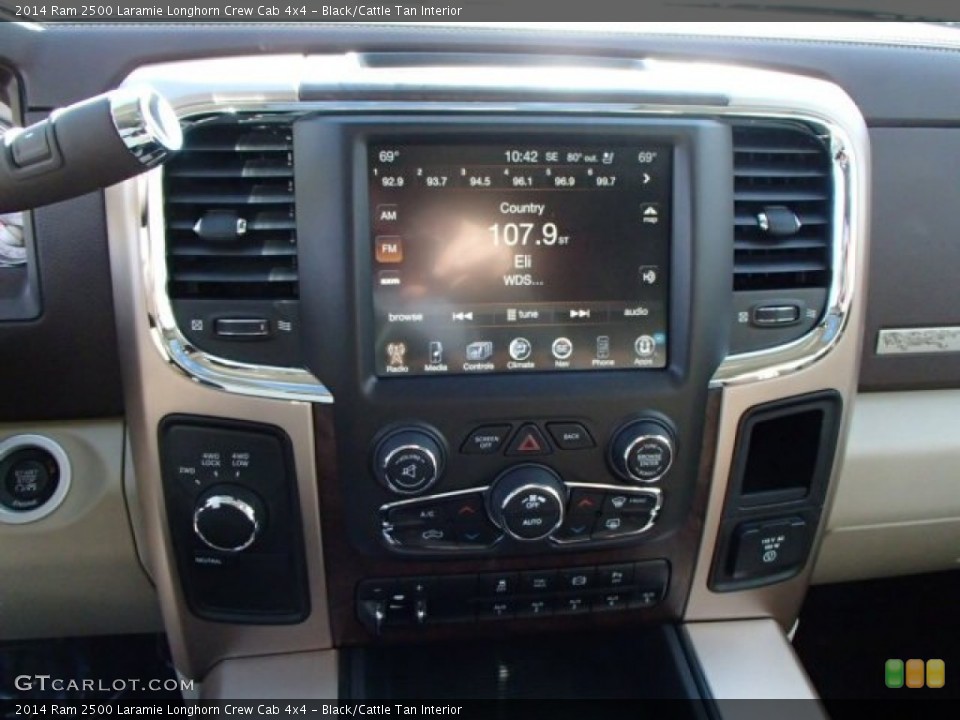 Black/Cattle Tan Interior Controls for the 2014 Ram 2500 Laramie Longhorn Crew Cab 4x4 #87656656