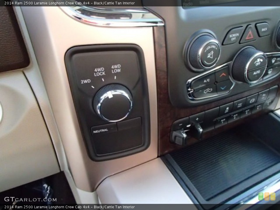 Black/Cattle Tan Interior Controls for the 2014 Ram 2500 Laramie Longhorn Crew Cab 4x4 #87656683