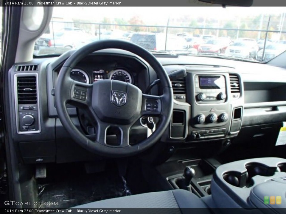 Black/Diesel Gray Interior Dashboard for the 2014 Ram 2500 Tradesman Crew Cab #87657245