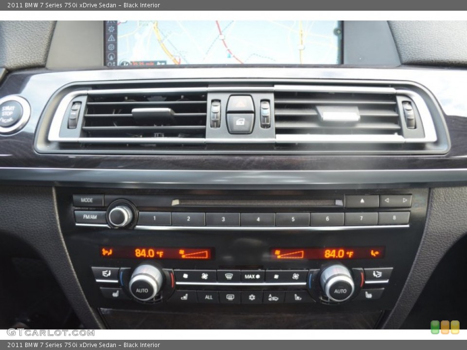 Black Interior Controls for the 2011 BMW 7 Series 750i xDrive Sedan #87663190