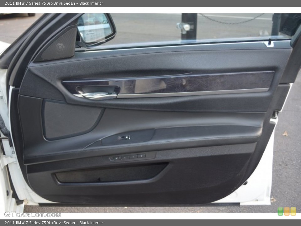 Black Interior Door Panel for the 2011 BMW 7 Series 750i xDrive Sedan #87663412