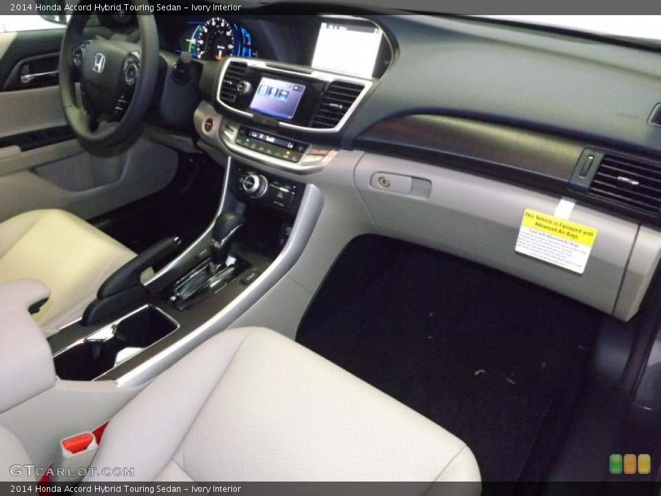 Ivory Interior Dashboard for the 2014 Honda Accord Hybrid Touring Sedan #87663805