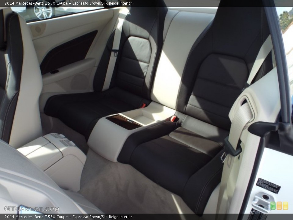 Espresso Brown/Silk Beige Interior Rear Seat for the 2014 Mercedes-Benz E 550 Coupe #87667490