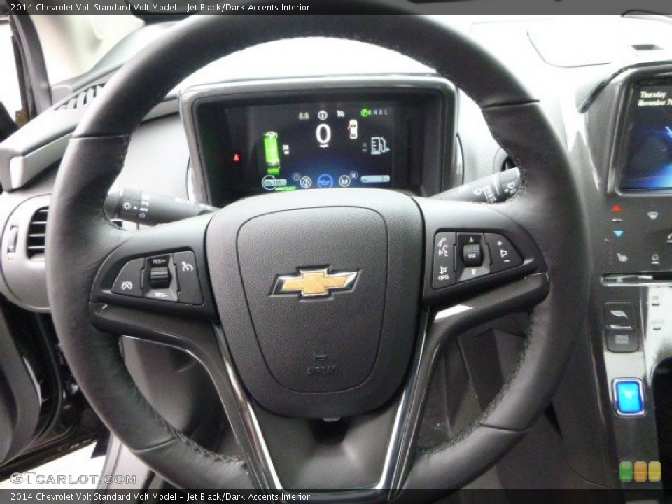 Jet Black/Dark Accents Interior Steering Wheel for the 2014 Chevrolet Volt  #87667495