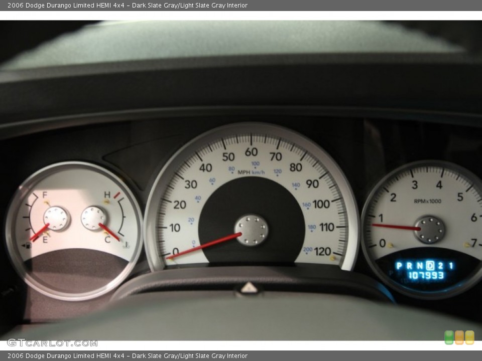 Dark Slate Gray/Light Slate Gray Interior Gauges for the 2006 Dodge Durango Limited HEMI 4x4 #87667880