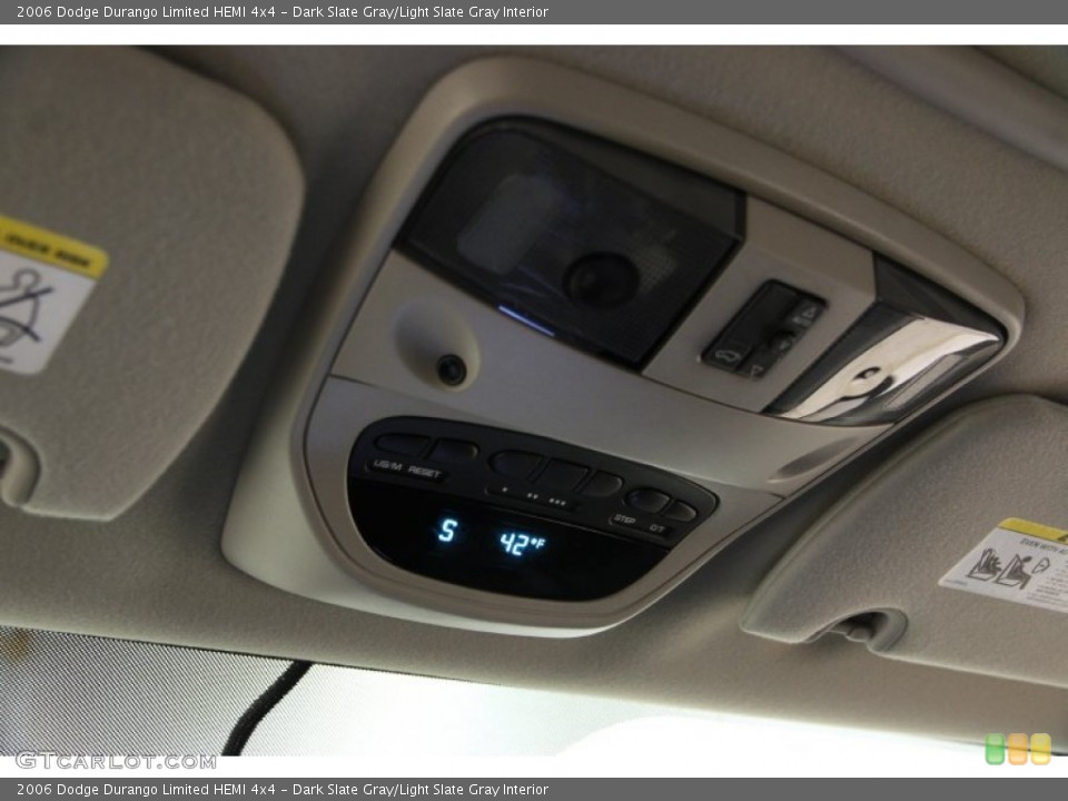 Dark Slate Gray/Light Slate Gray Interior Controls for the 2006 Dodge Durango Limited HEMI 4x4 #87667904
