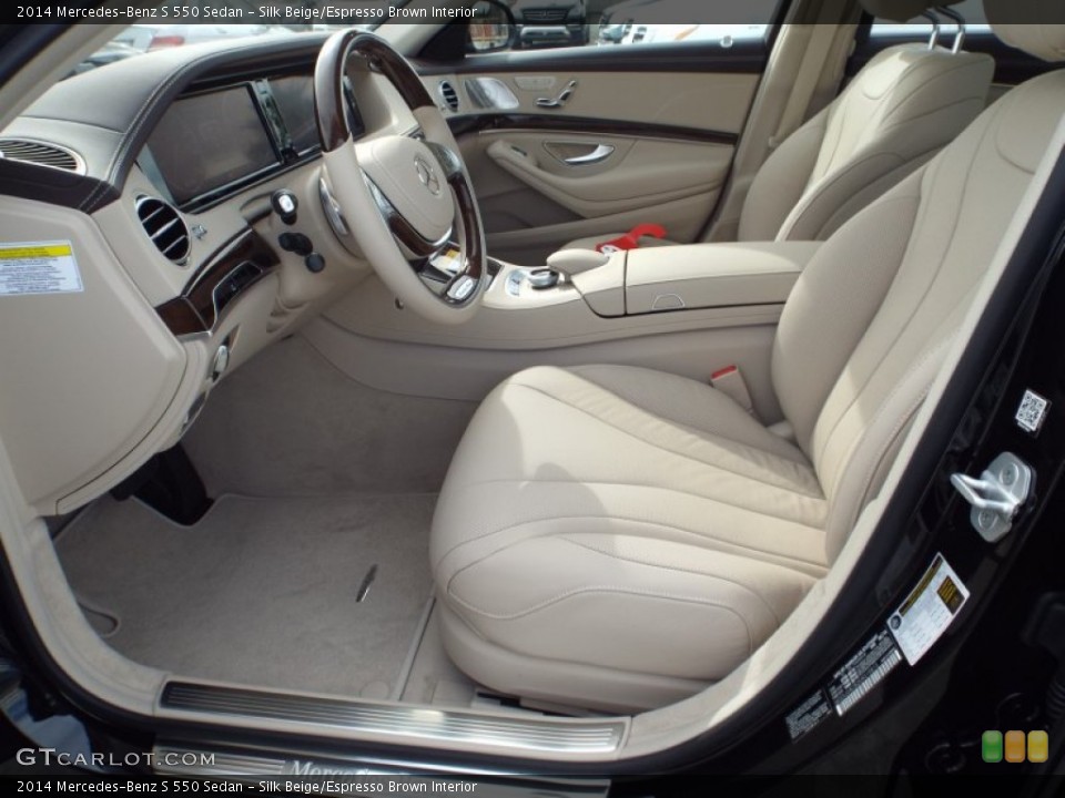 Silk Beige/Espresso Brown Interior Photo for the 2014 Mercedes-Benz S 550 Sedan #87671438