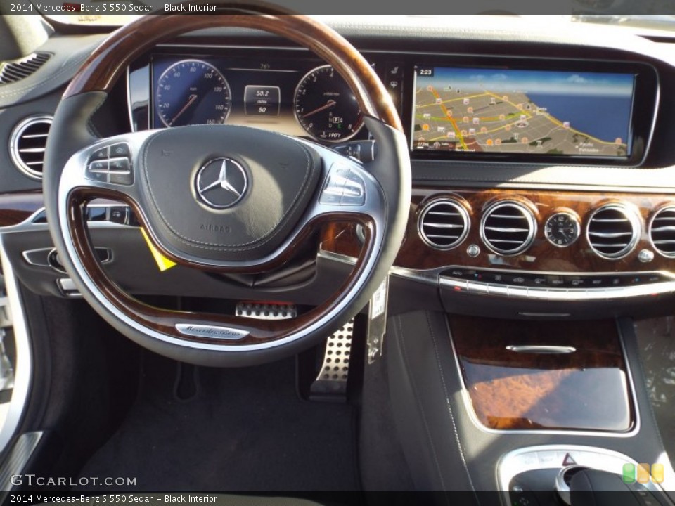 Black Interior Dashboard for the 2014 Mercedes-Benz S 550 Sedan #87671768