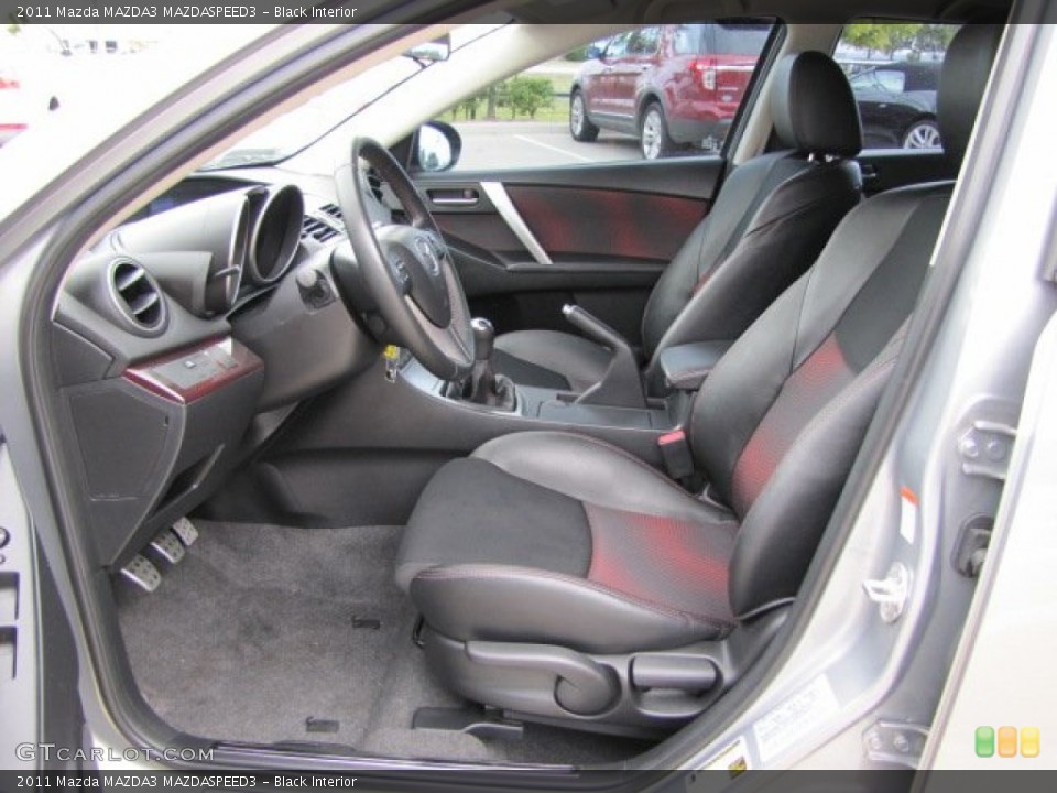 Black Interior Front Seat for the 2011 Mazda MAZDA3 MAZDASPEED3 #87673466