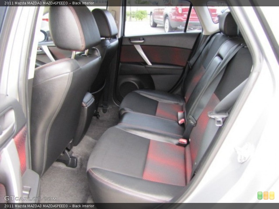 Black Interior Rear Seat for the 2011 Mazda MAZDA3 MAZDASPEED3 #87673511