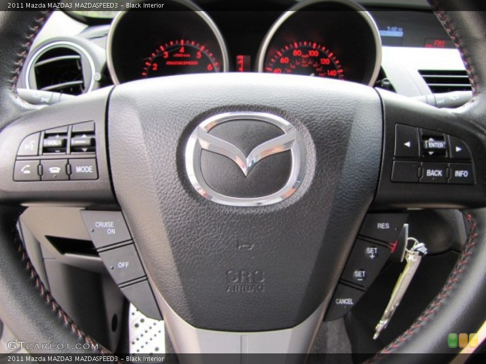 Black Interior Controls for the 2011 Mazda MAZDA3 MAZDASPEED3 #87673739