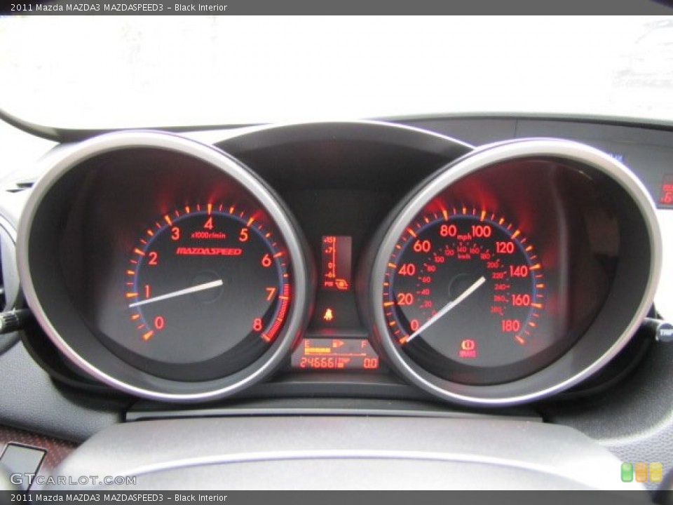 Black Interior Gauges for the 2011 Mazda MAZDA3 MAZDASPEED3 #87673779