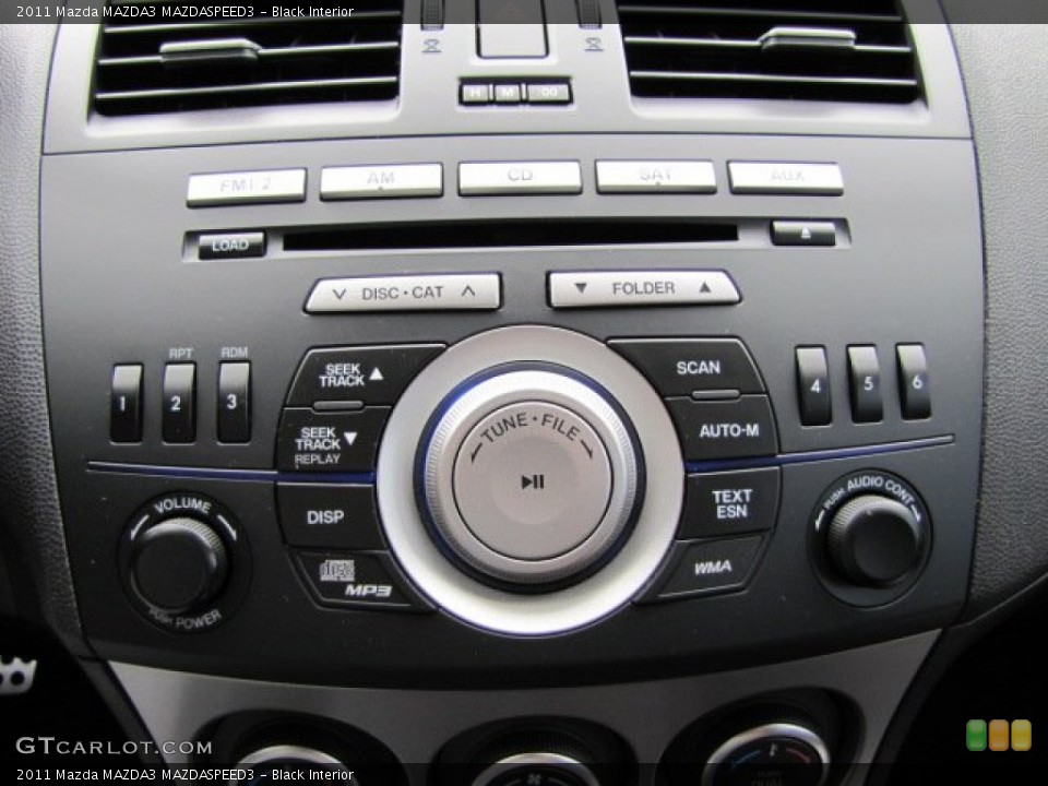 Black Interior Controls for the 2011 Mazda MAZDA3 MAZDASPEED3 #87673847