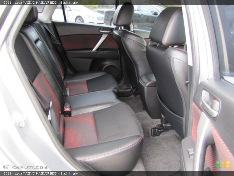 Black Interior Rear Seat for the 2011 Mazda MAZDA3 MAZDASPEED3 #87673985