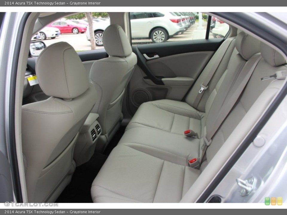 Graystone Interior Rear Seat for the 2014 Acura TSX Technology Sedan #87674615