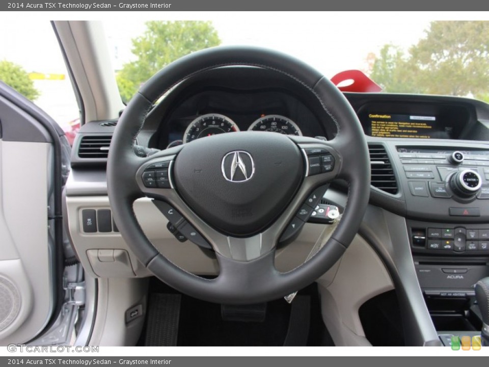 Graystone Interior Steering Wheel for the 2014 Acura TSX Technology Sedan #87674882