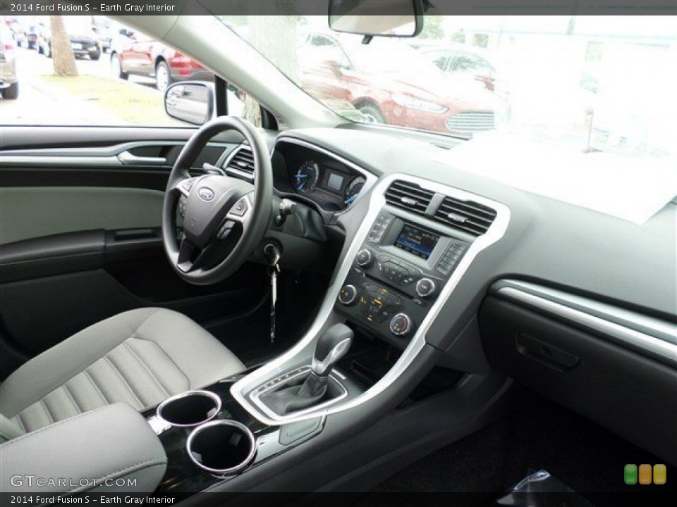 Earth Gray Interior Dashboard for the 2014 Ford Fusion S #87680087