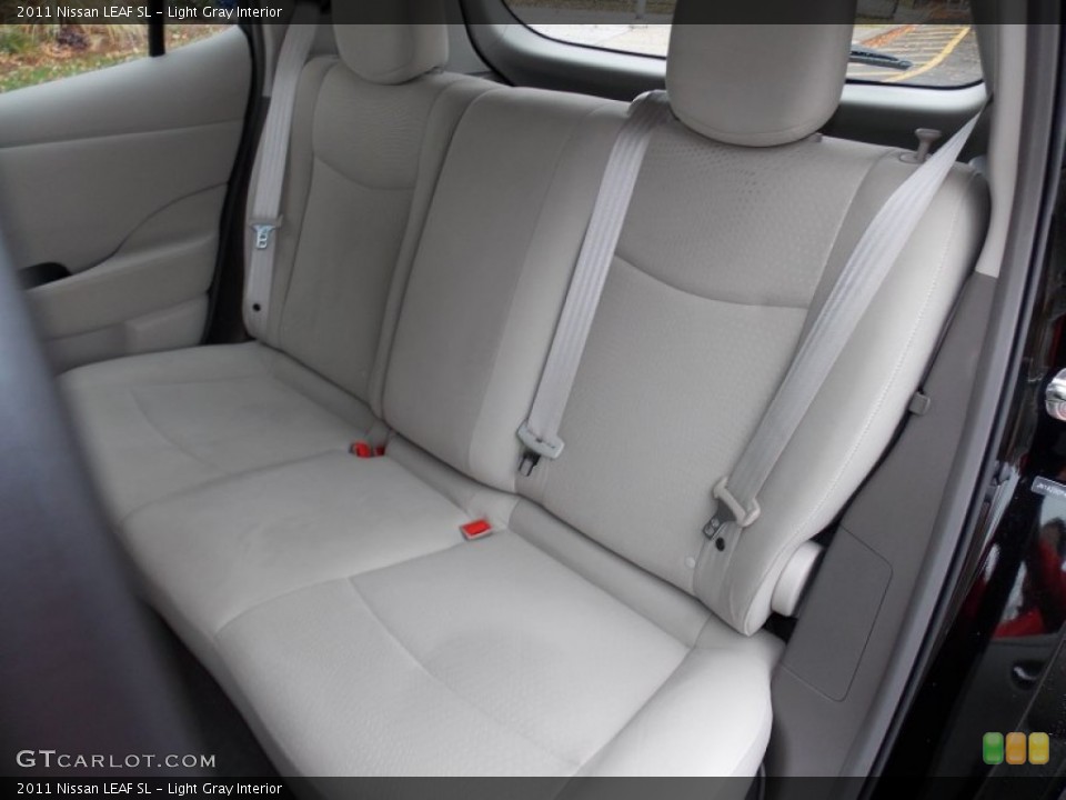 Light Gray Interior Rear Seat for the 2011 Nissan LEAF SL #87681698