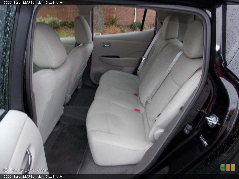 Light Gray Interior Rear Seat for the 2011 Nissan LEAF SL #87681728